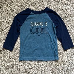 Cat & Jack Sharing is Cool long sleeve shirt 2T